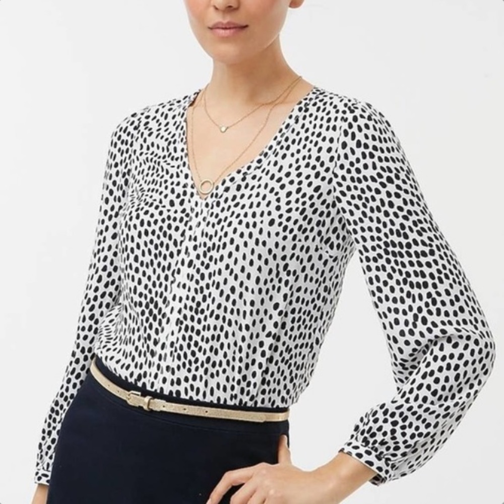 JCrew V-neck blouse